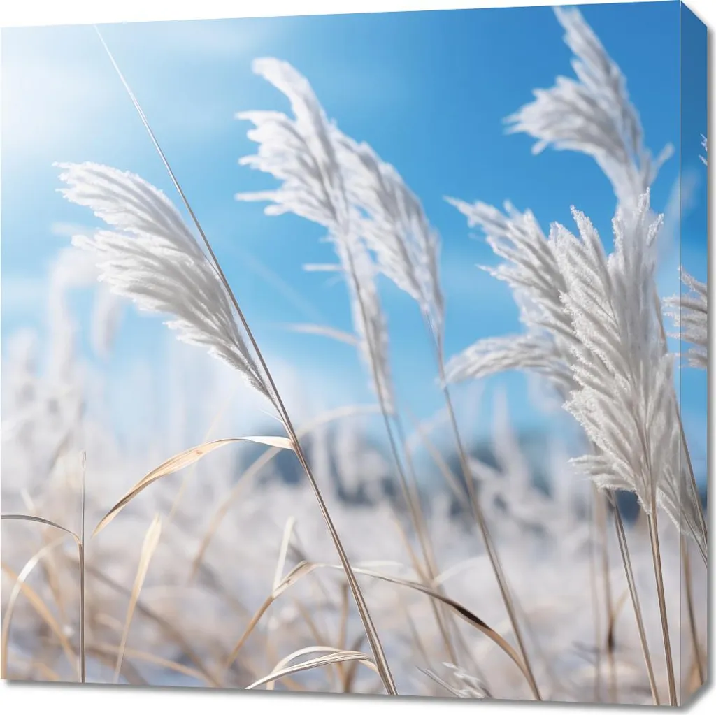 Tableau Image 70 x 70 cm Bruissement entre les herbes - Art Mural Carré