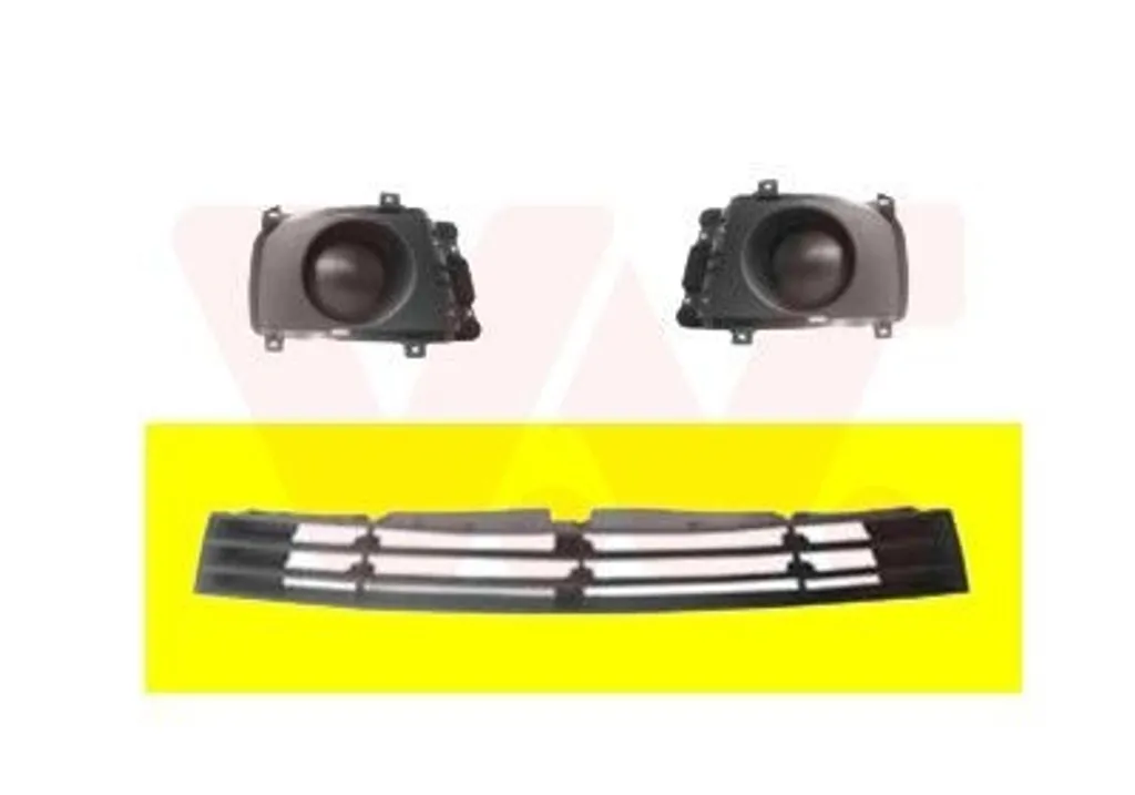 Grille avant pour pare-chocs - Réparation carrosserie pièce NEU noire