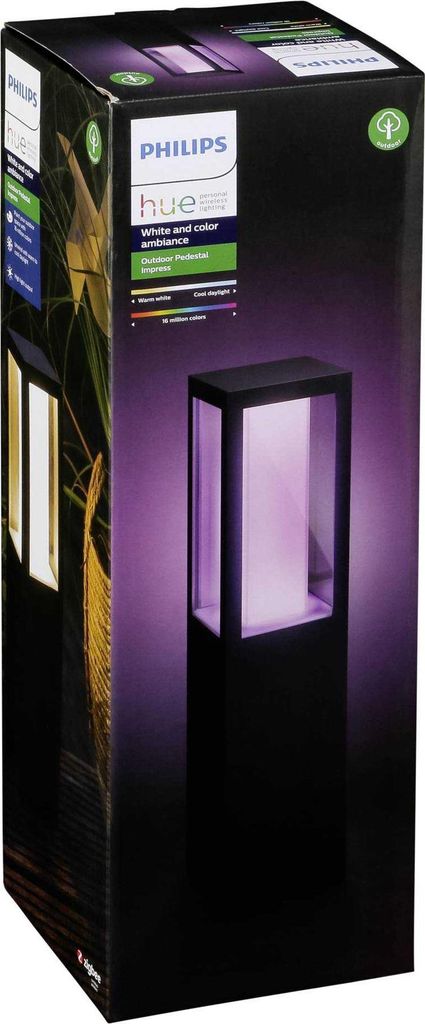 Philips Hue Impress LED Sockelleuchte schwarz Produktbild 