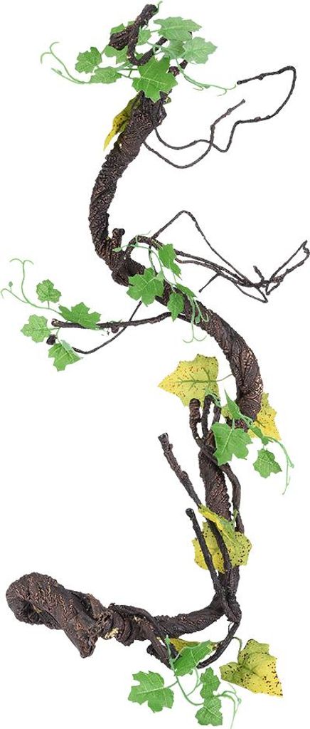 Künstliche Reptilien Rebe Kletterer Dschungel Forest Bend Zweig Terrarium Cage Decor (L)