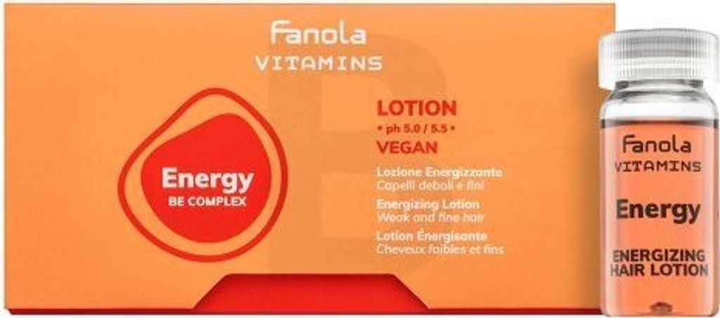 Fanola Vitamins Energy Lotion Haarkur gegen Haarausfall 12 x 10 ml