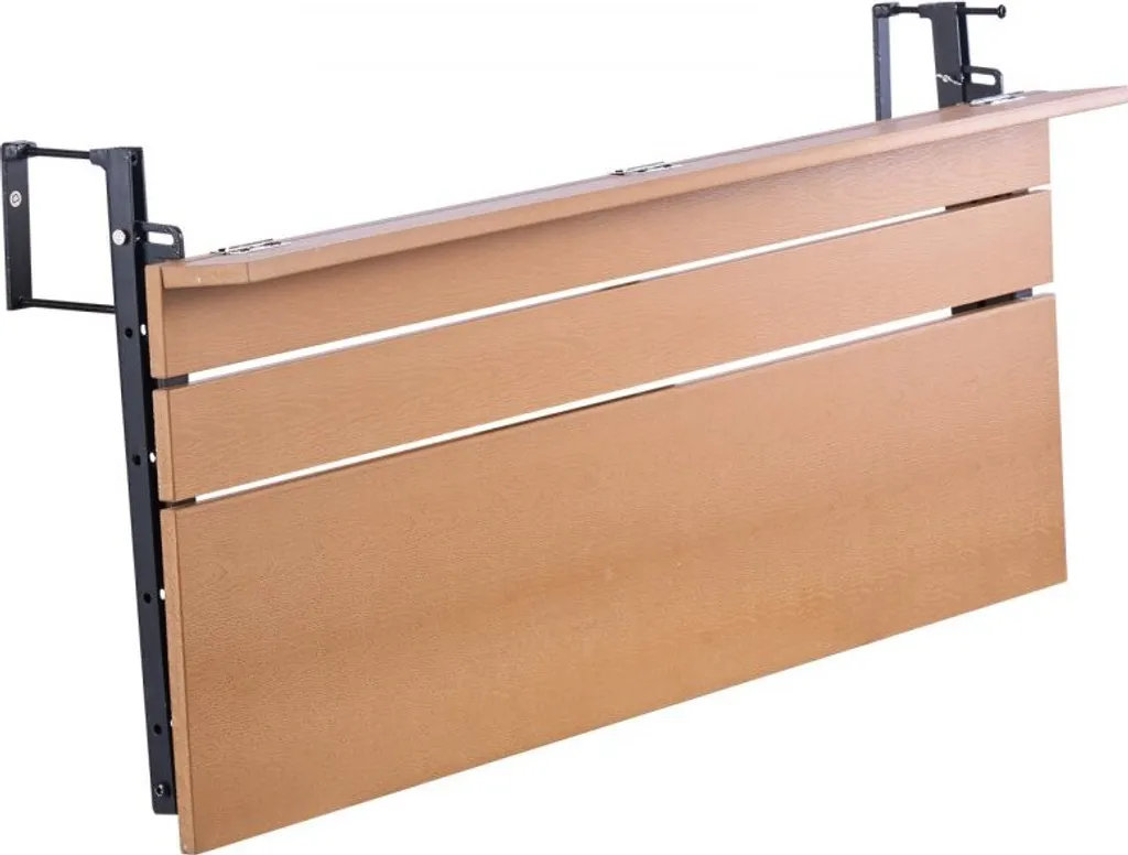 Table de balcon suspendue pliable 100x34cm résistante aux intempéries - 11