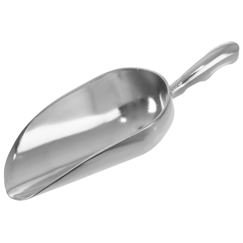 Küchenspatel zum Schöpfen von losen Produkten, Metall und Aluminium, 390 ml