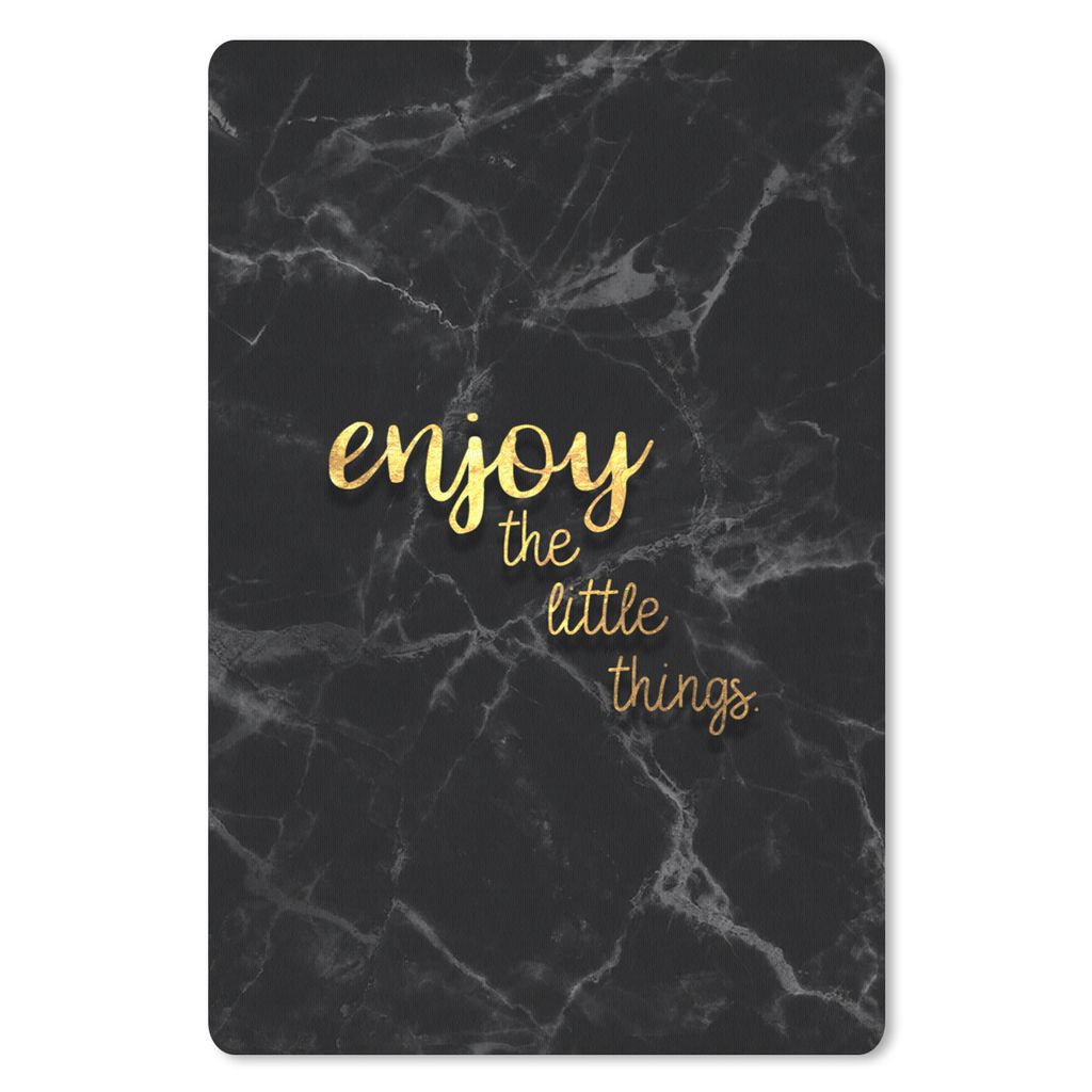 MuchoWow Mauspad Mousepad Zitate - Sprichwörter - Gold - Marmor 40x60 cm - Mousepads - Maus Mat - Pad - Mausunterlage - Schreibtisch Accesoire