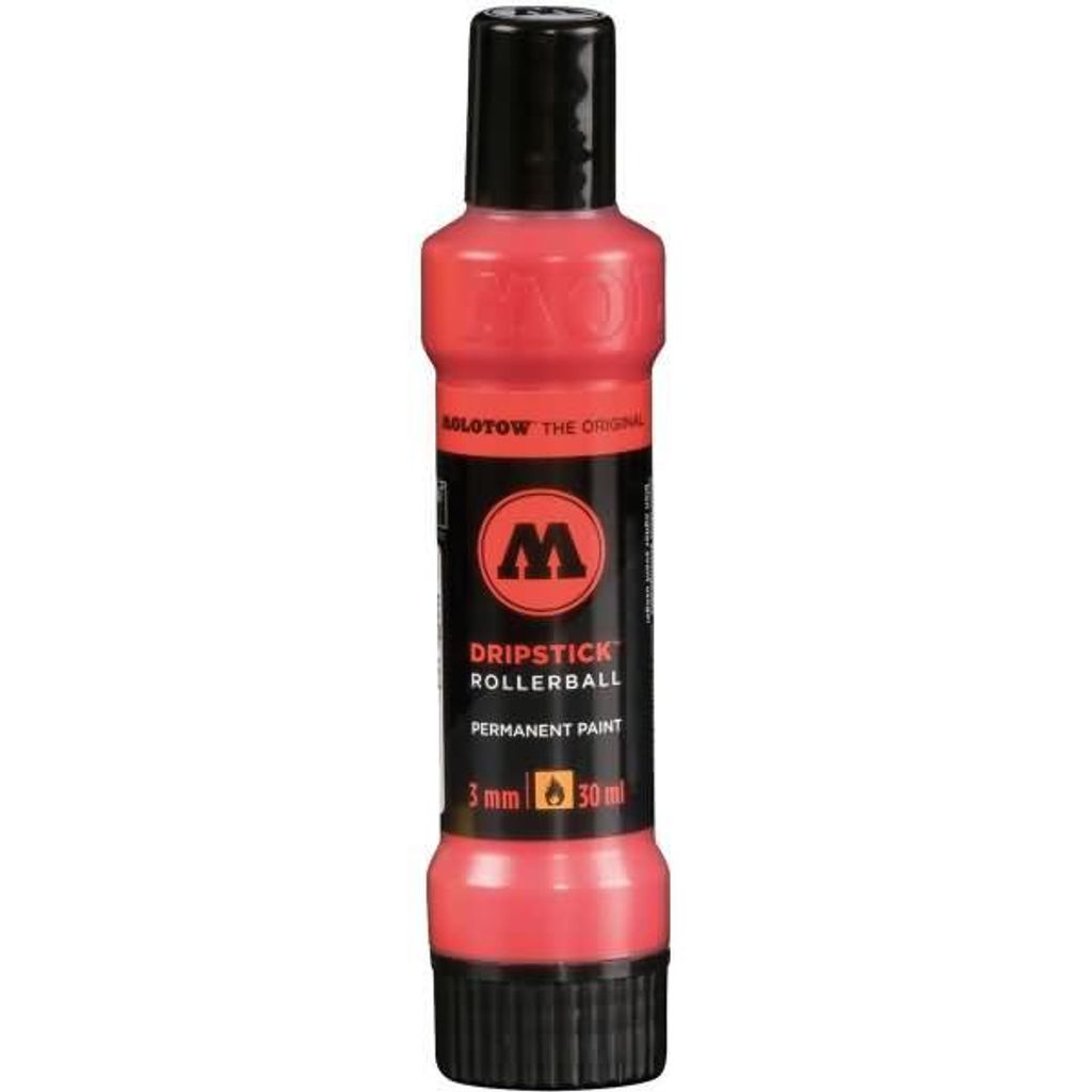Molotow Dripstick Rollerball PP 3mm 30ml, verkehrsrot, Squeeze Bottle