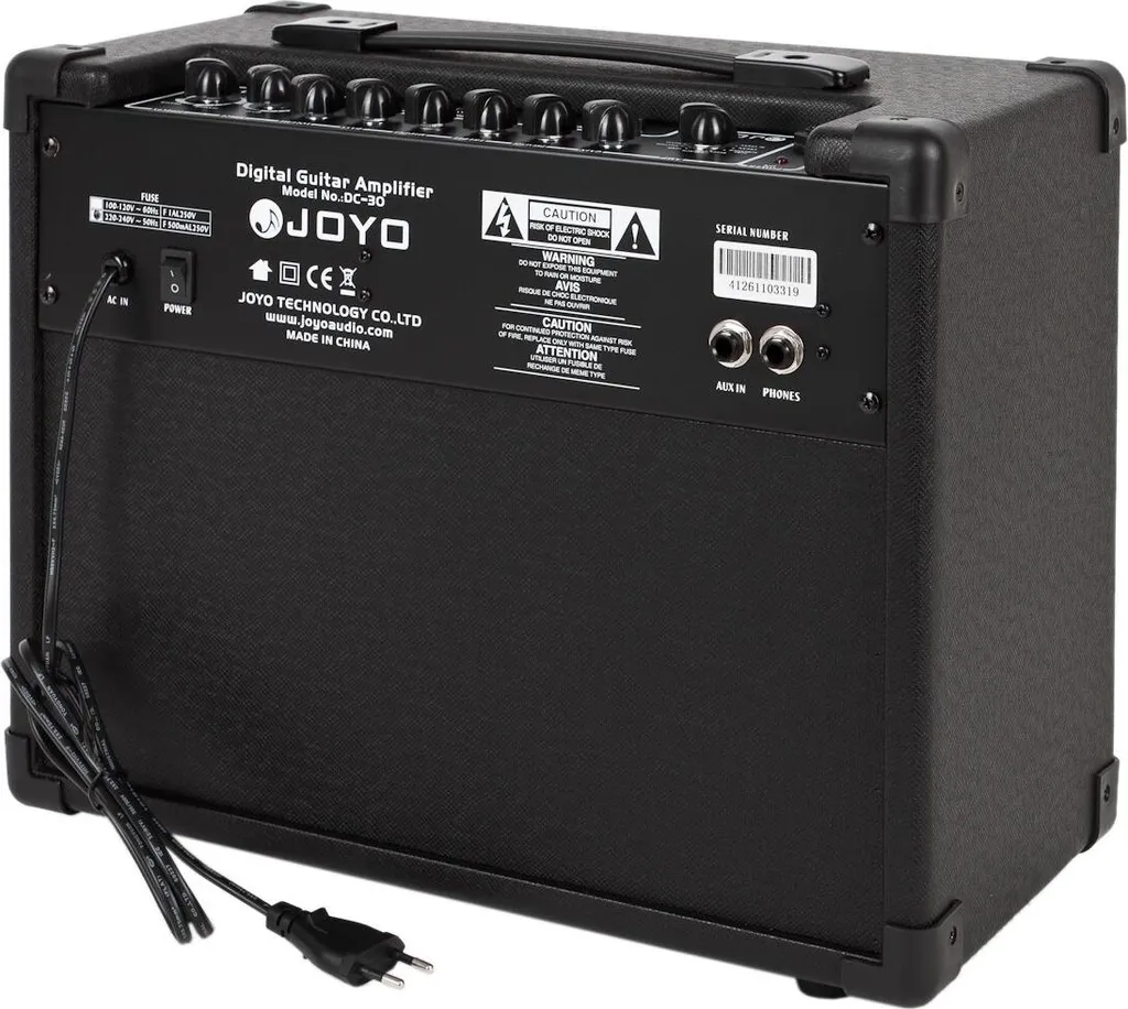 Joyo DC-30 Ampli 30W avec Multi-Effets et Boîte à Rythmes Mobile