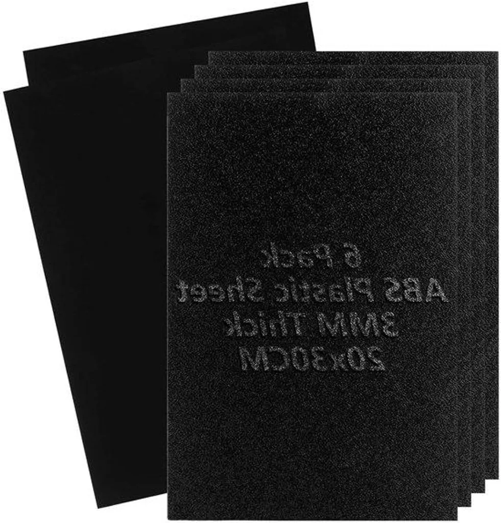 Plastique rigide 3 mm noir 20x30 cm : réparez et créez vos supports