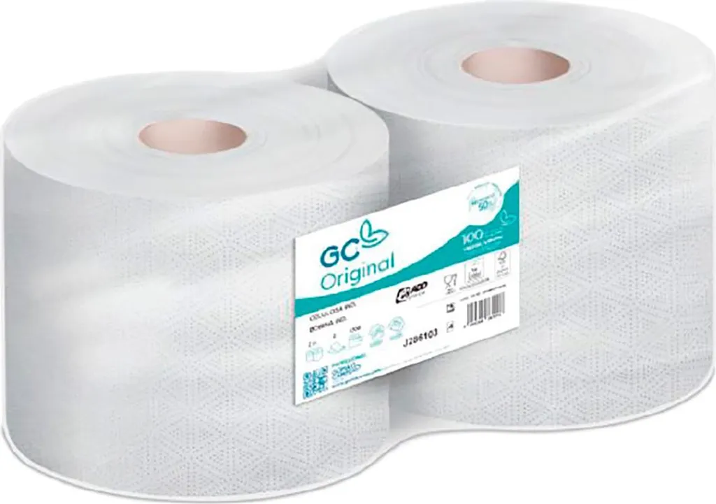Bobine de papier industriel 450 m 2 unités en format XL double épaisseur