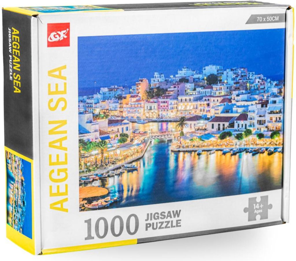 Puzzle - 1000 Teile - Ägäisches Meer - für Kinder und Produktbild 