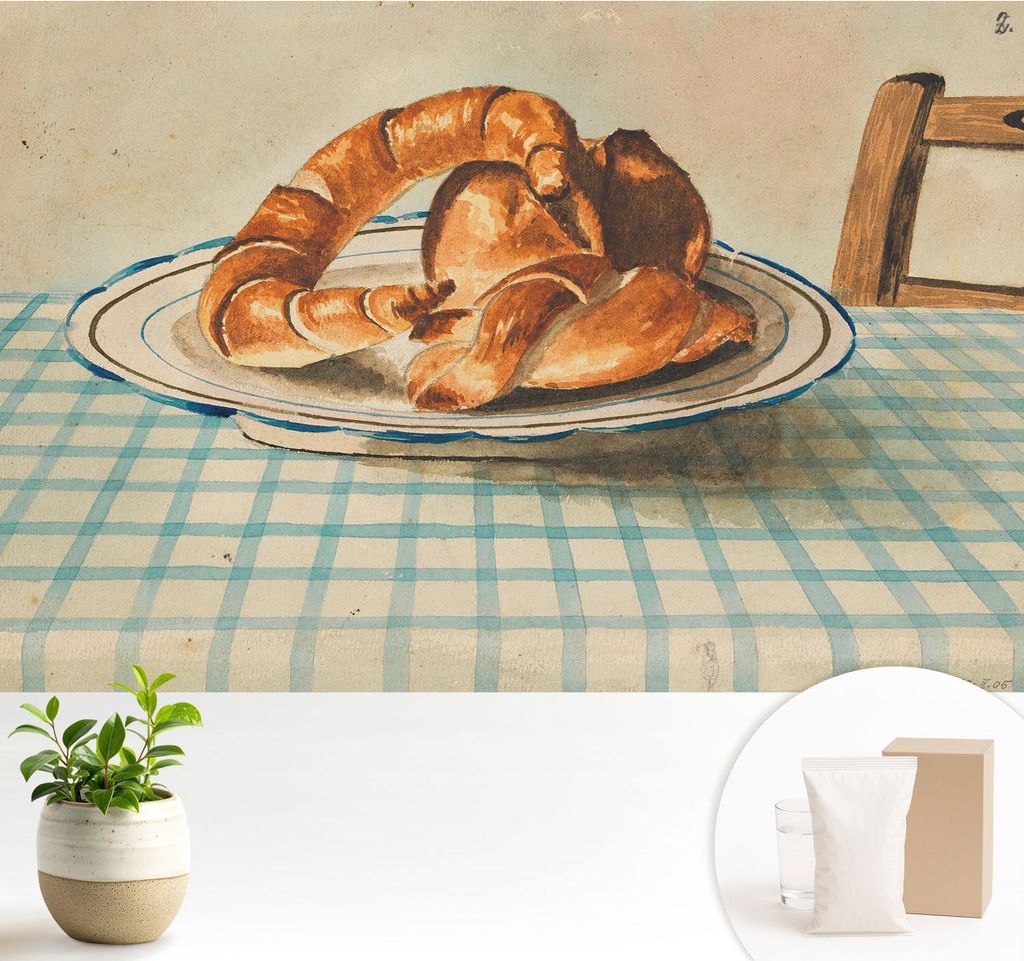 Fototapete - 104x70 cm - Tapete - Wandtapete - Wandbilder - Dekofolie - Tapete Folie - Wand - Dekoration - Wohnzimmer - Küchengebäck