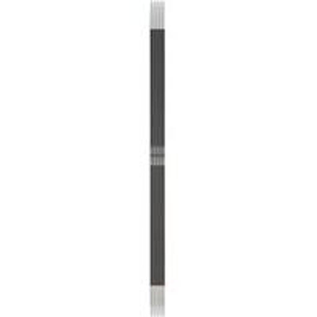 Famanu Stricknadeln aus Carbon/Messing - Schwarz - 21 x 5 x 0,8 cm - Set von 5