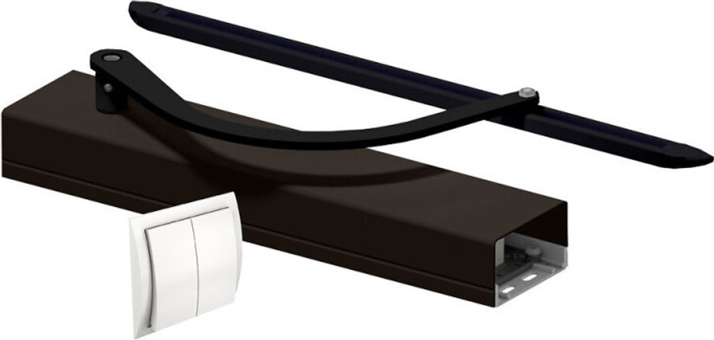 Slid'Up MW100 Elektrischer Fensterladen schwarz für 1 Flügel, bis 80 cm Breite