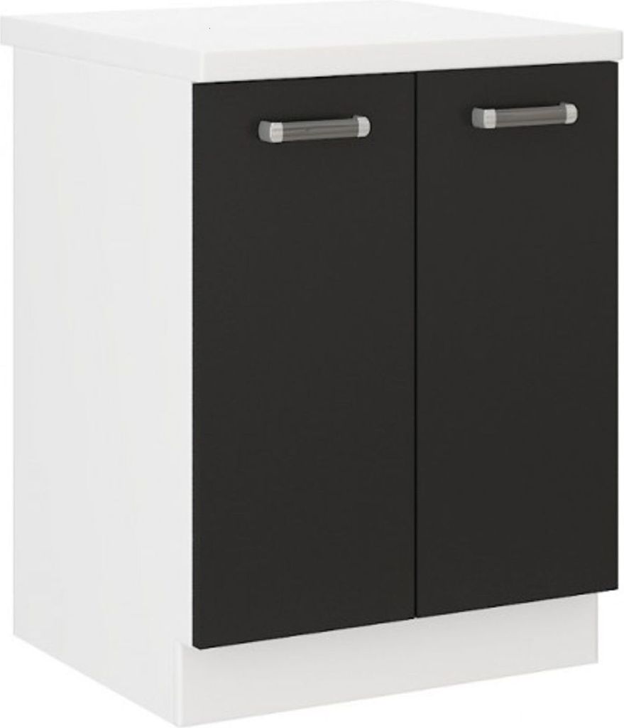 Küchen Unterschrank 60 cm für das Modell „Omega 240 Schwarz Produktbild 