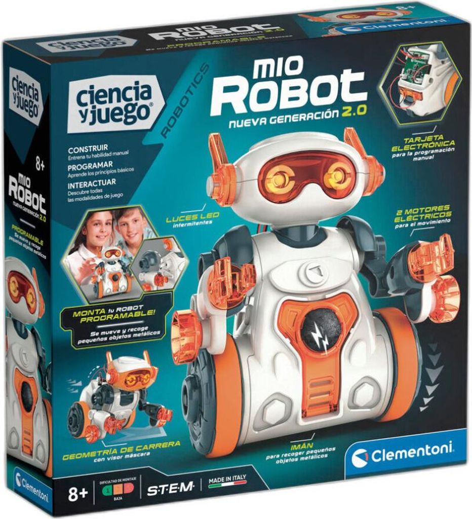 Clementoni Lernroboter Bausatz mit Magnetfunktion für Produktbild 