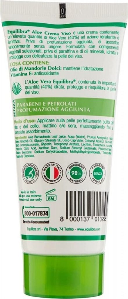 Equilibra Moisturizing Aloe Cr 75ml Gesichtscremes