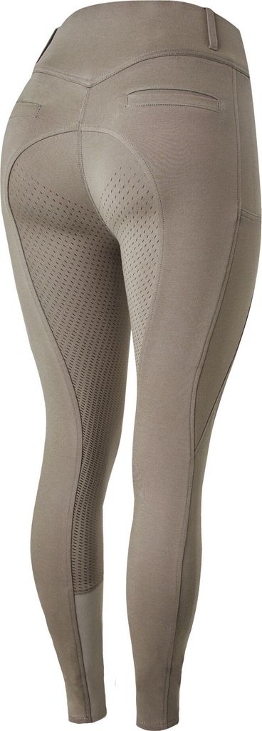 Horze Mira Damen Reithose mit Vollbesatz und hohem Bund, Braun, 40