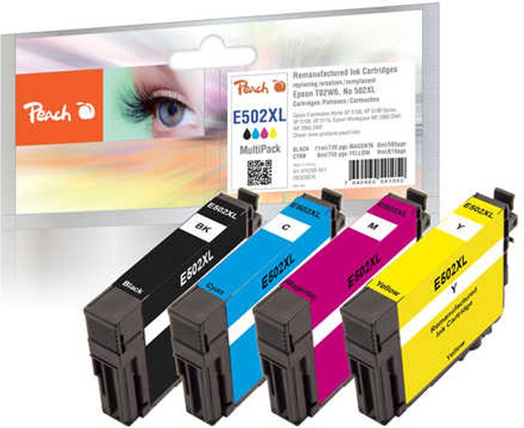Peach Patrone Epson Nr.502XL   MultiPack           REM,KOM Produktbild 