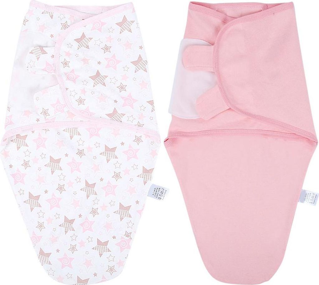 2er-Pack Babyschlafsack, S?uglings- und Neugeborenenschlafsack, Pucksack mit Sternenmuster (S)