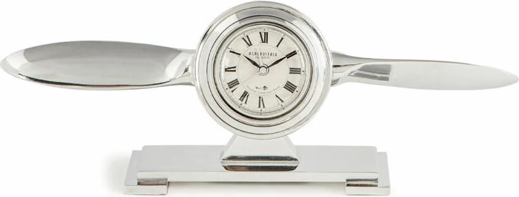 Horloge de bureau originale pour passionné d'aviation et déco de cabinet