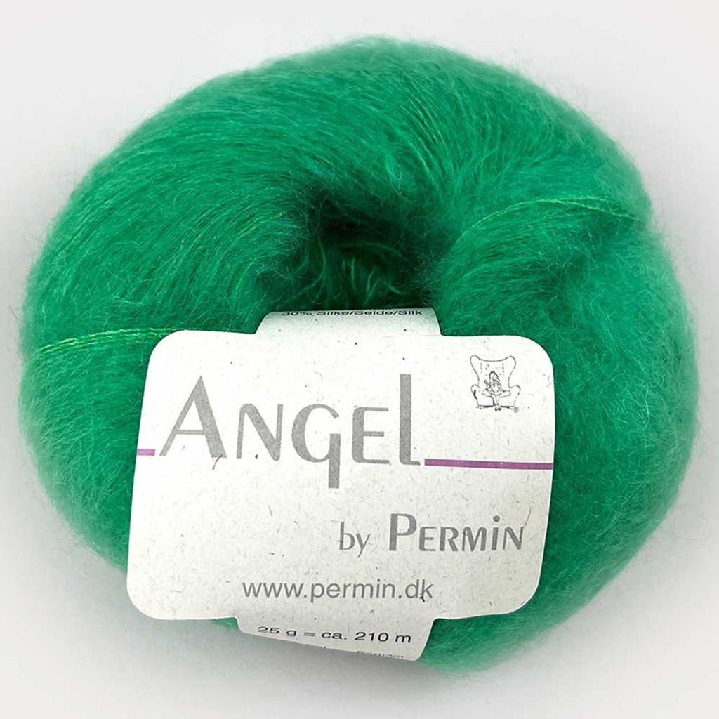 Angel by Permin – s Garn aus Mohair und Seide (70/30) (90 Sportgrün)