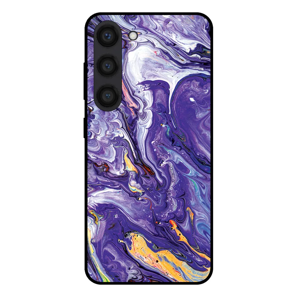 Regalo Perfetto: Cover Samsung S23 Marmo Viola Oro Smartphonica