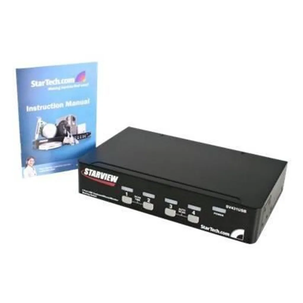 Switch KVM VGA 4 PC avec Partage de Périphériques USB StarTech SV411KUSB - 2