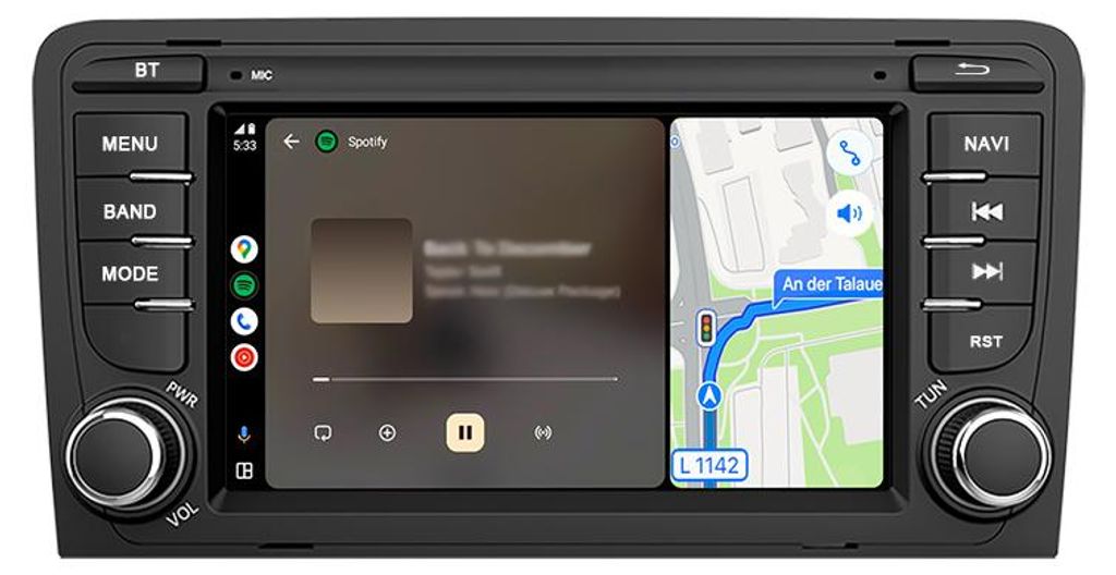 Autoradio da 6+128 GB con sistema Android 4G per Audi A3 8P Immagine del prodotto 