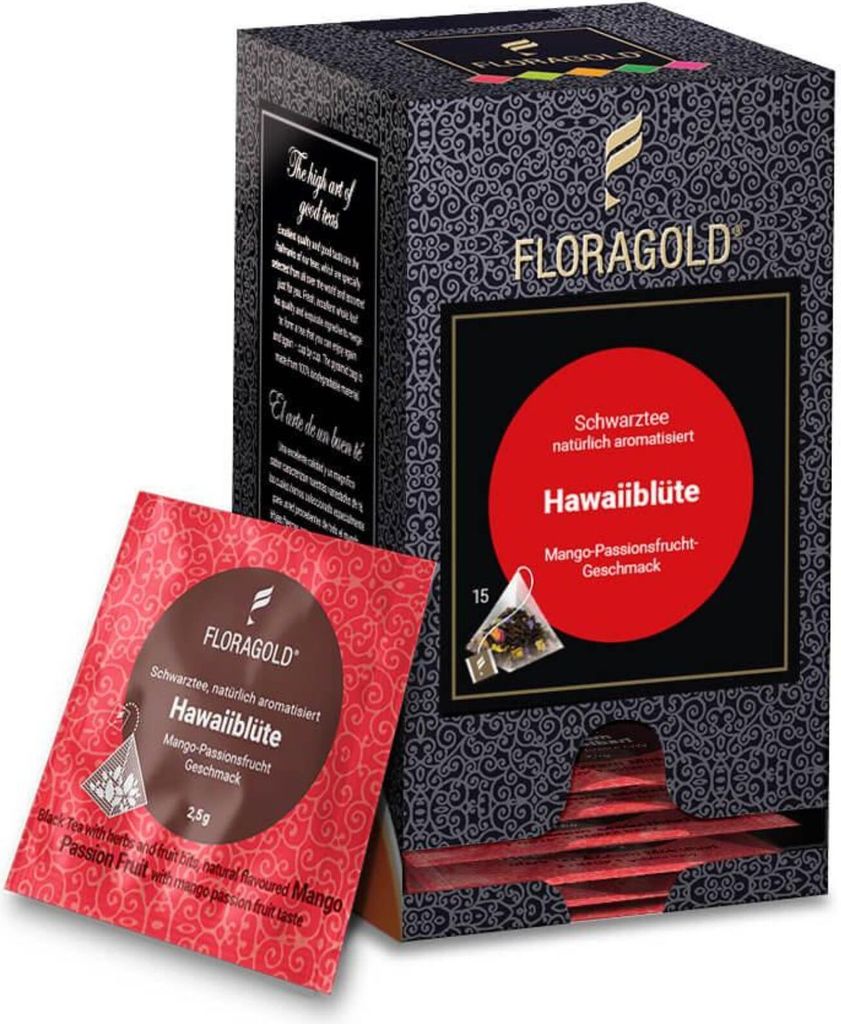 Floragold Schwarztee Hawaiiblüte, 15er Pack Produktbild 