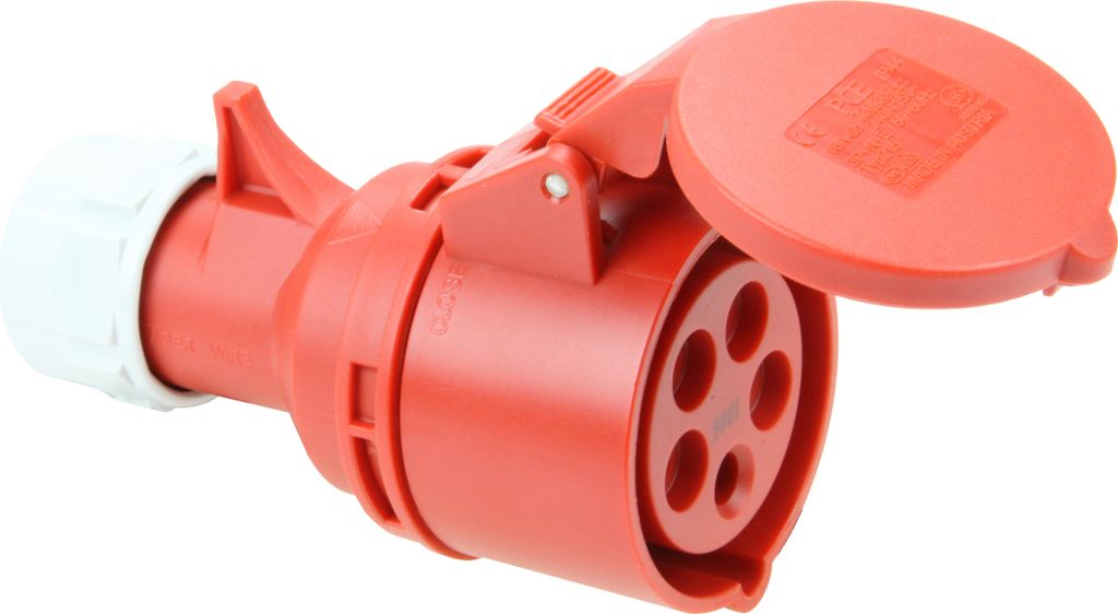 Connecteur Elso CEE, 32 A, 5 p, 6 h, IP44, 1 pièce. Image du produit 