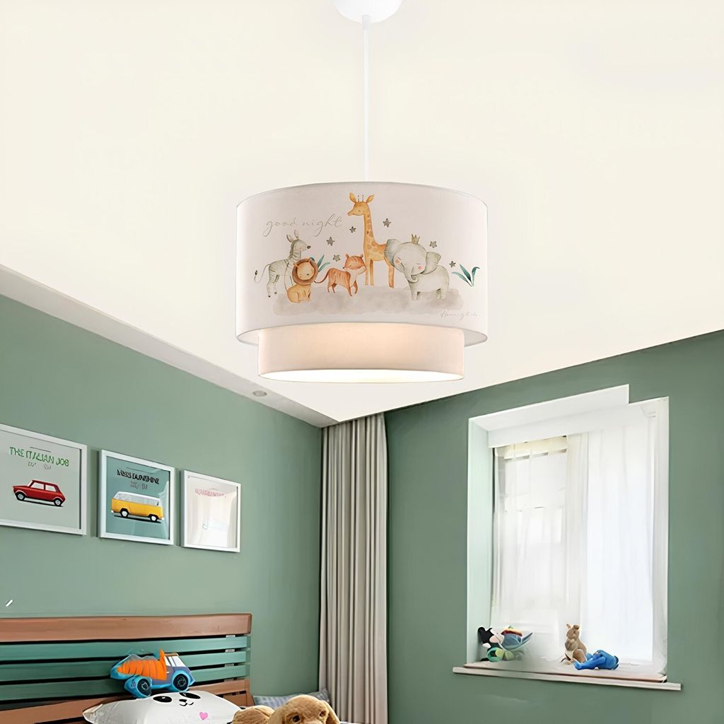 Opviq, AYD-2992, lustre, ABAT-JOUR EN TISSU, multicolore, Image du produit 