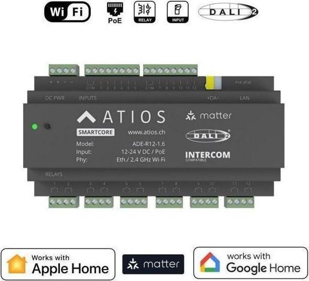 KNX Bridge ADE-R12: Matter LAN & DALI-2 Controller für Smart Home