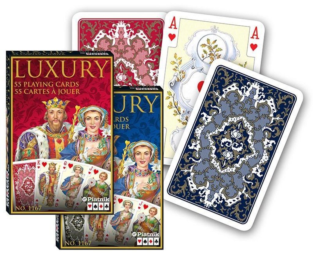Piatnik Karty Luxury Klasyczna talia 55 kart Zdjęcie produktu 