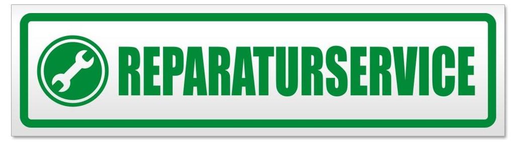 Kiwistar - Autoaufkleber - Grün - 60 x 16 cm - Reparaturservice - Hinweis Aufkleber Sticker für Auto, Kfz, Fahrrad, PKW, LKW