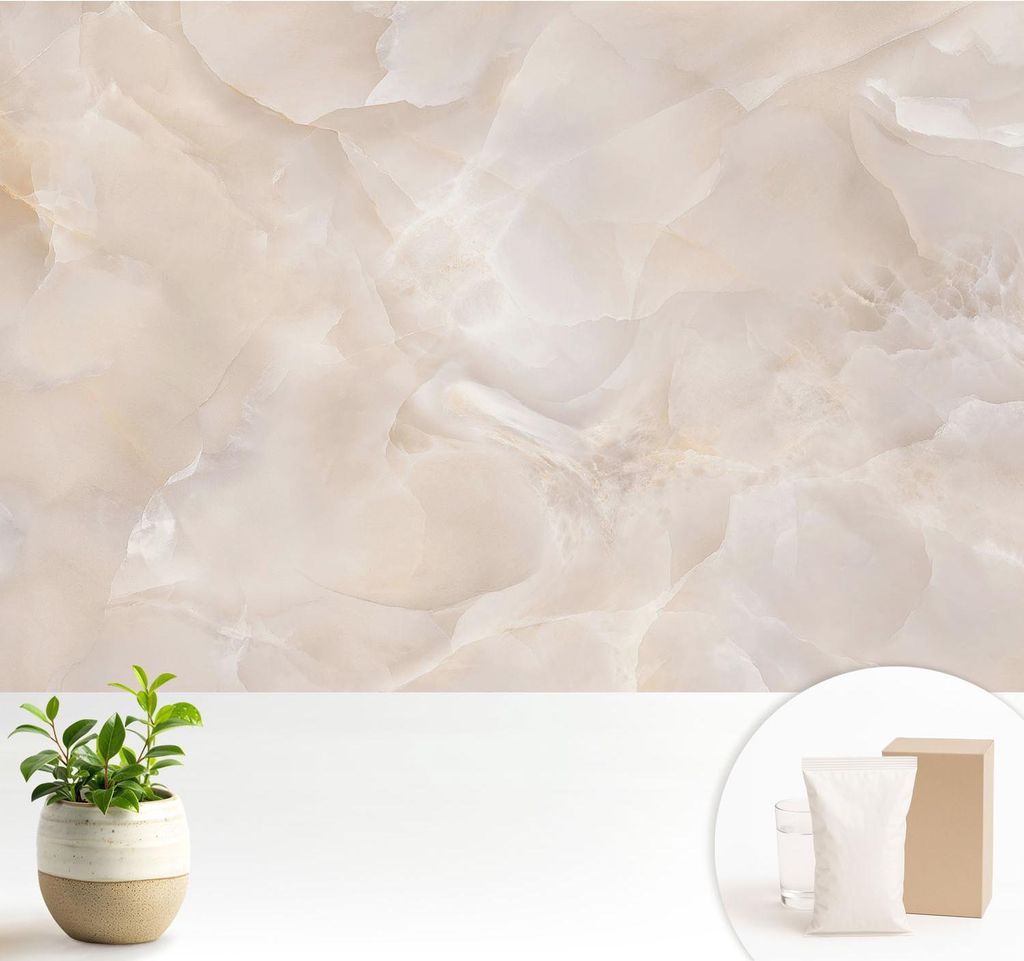 Fototapete - 104x70 cm - Tapete - Wandtapete - Wandbilder - Dekofolie - Tapete Folie - Wand - Dekoration - Wohnzimmer - Zarter Marmor