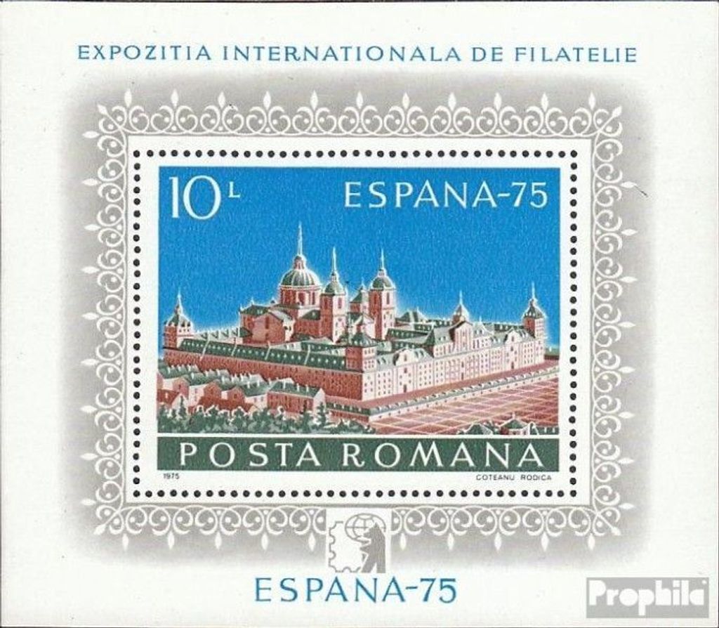 Briefmarken Rumänien 1975 Mi Block119 (kompl.Ausg.) gestempelt Briefmarkenausstellung