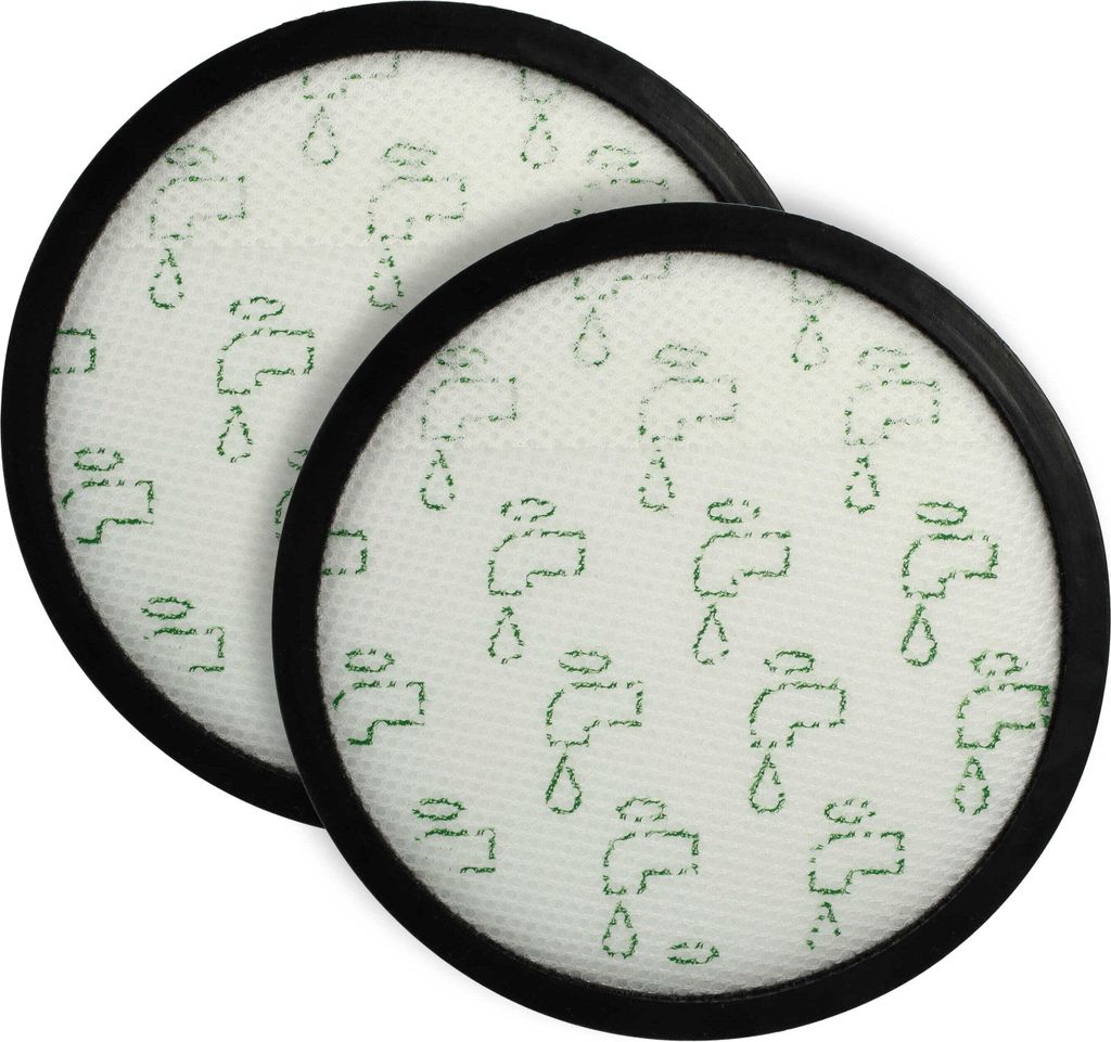 vhbw 2x Staubsaugerfilter kompatibel mit Rowenta X-Trem Power Cyclonic RO6932EA, RO6940EA, RO6943EA, RO6941EA Staubsauger - Abluftfilter Schwarz Weiß