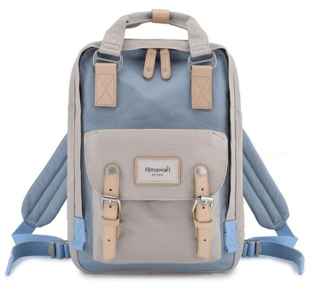 Himawari | Zaino, per laptop, beige, blu, 28x38x15 cm Immagine del prodotto 