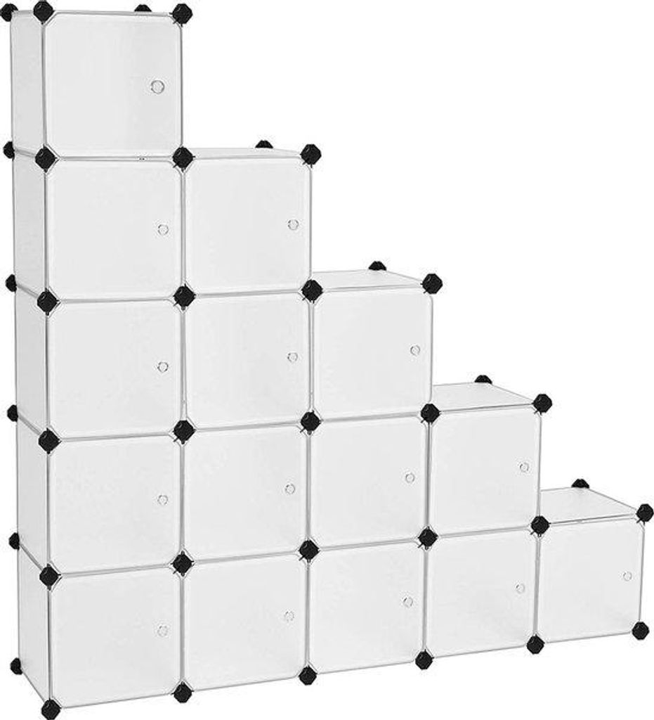 Kinder- und Jugendzimmer-Regal - 15 Plätze - Buchregal - Schlafzimmer, Wohnzimmer - Holz