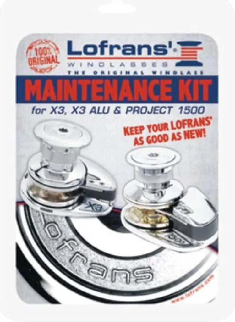 Kit de maintenance Lofrans pour guindeau X3 Project 1500 Silver