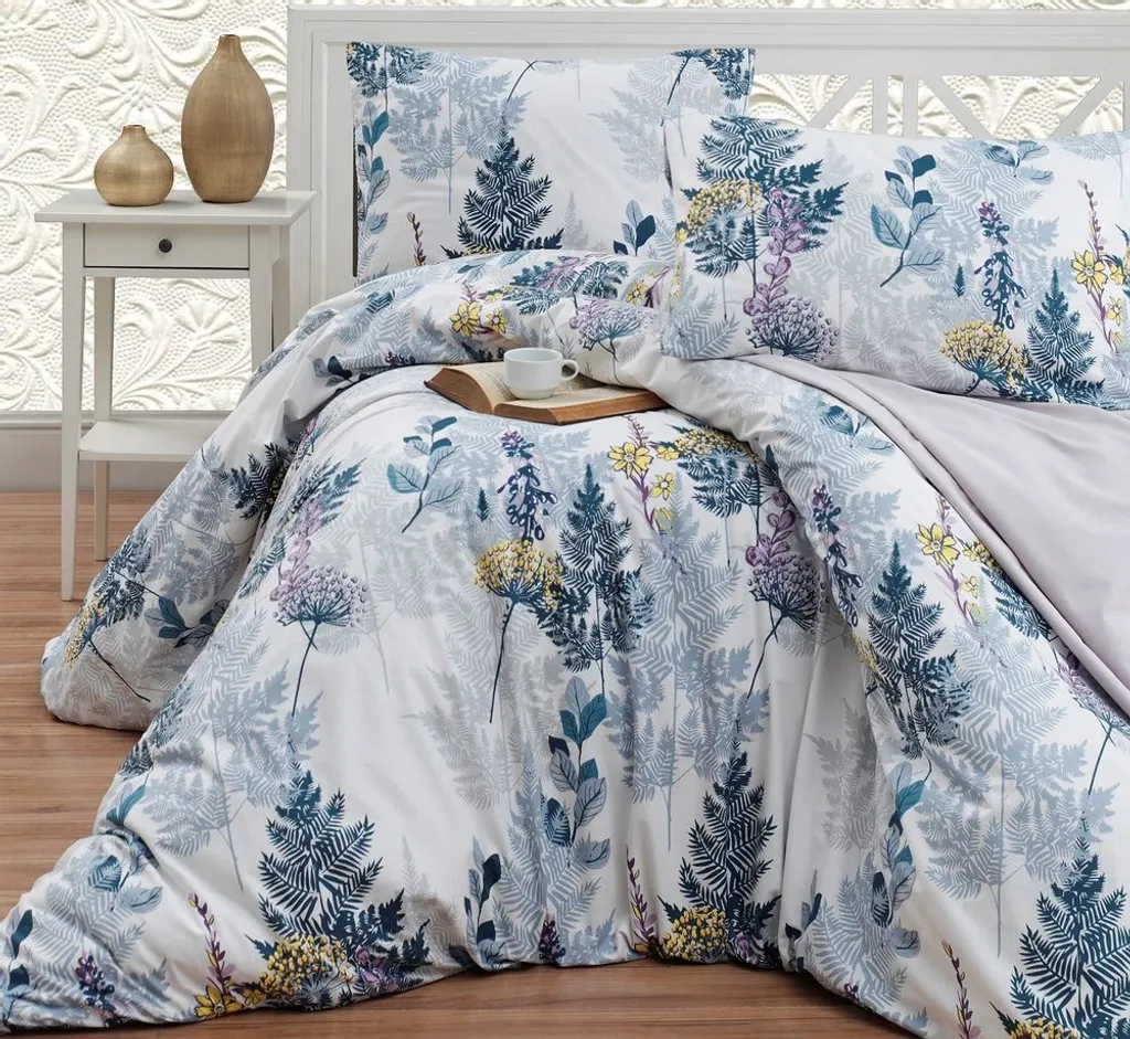 Parure Lit 140x200 cm Lin et Coton Gris Bois : Adieu aux boutons
