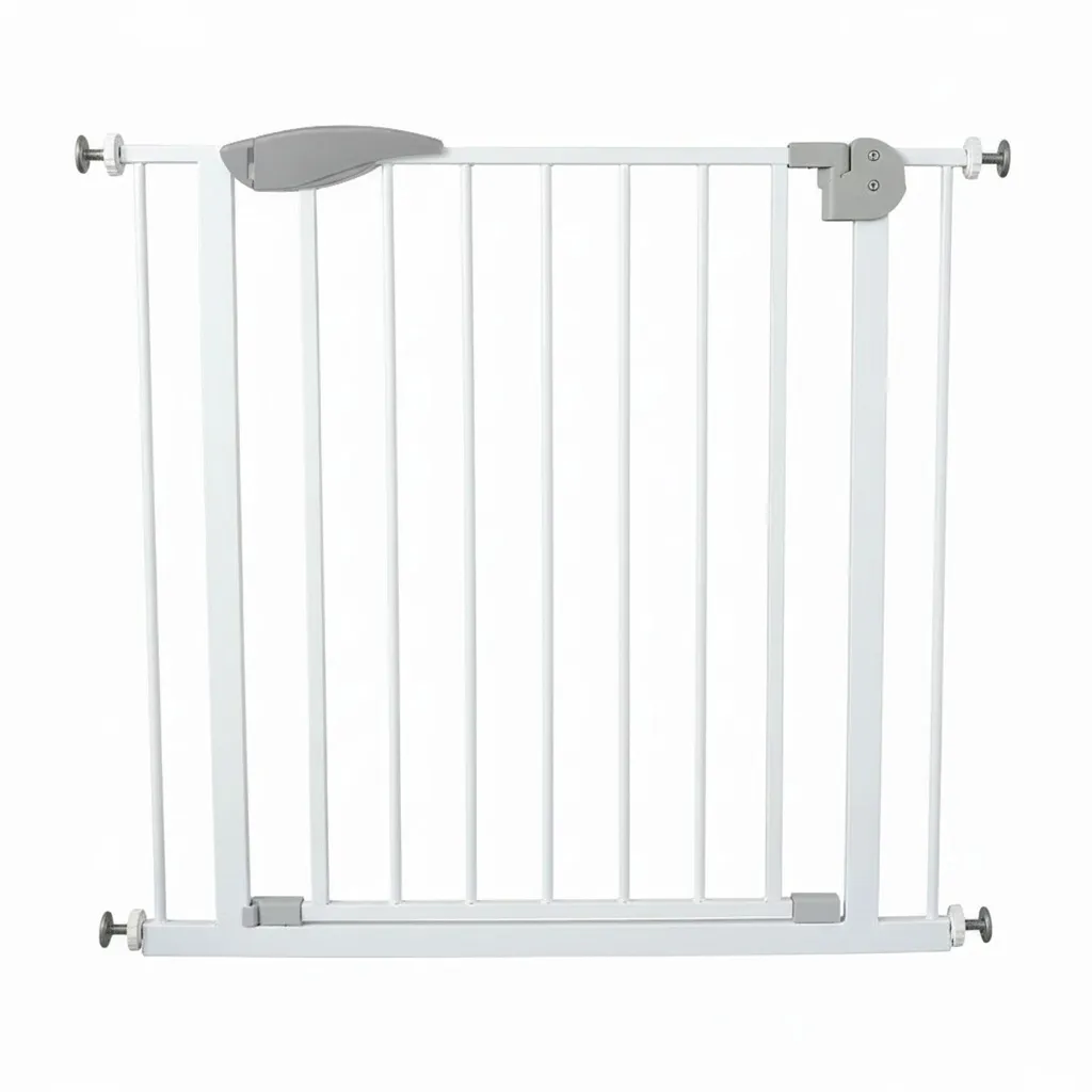 Barrière de sécurité blanche escalier et porte réglable pour la maison