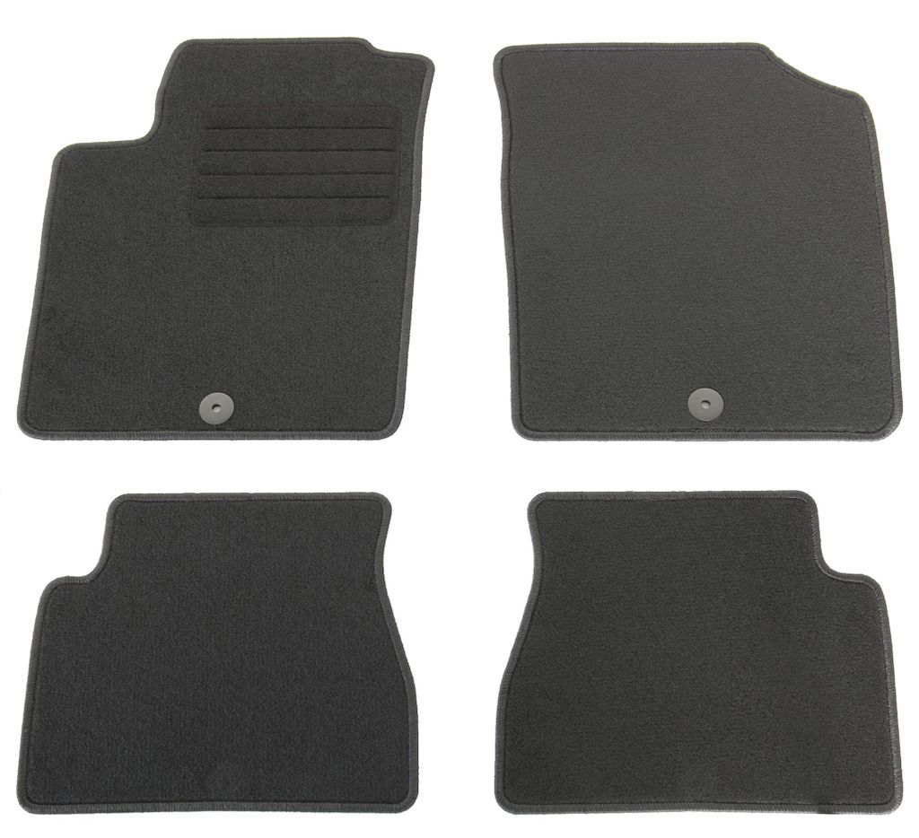 Fußmatten-Set für Kia Picanto BA, 04/2004-04/2010, 4-teilig, Schwarz