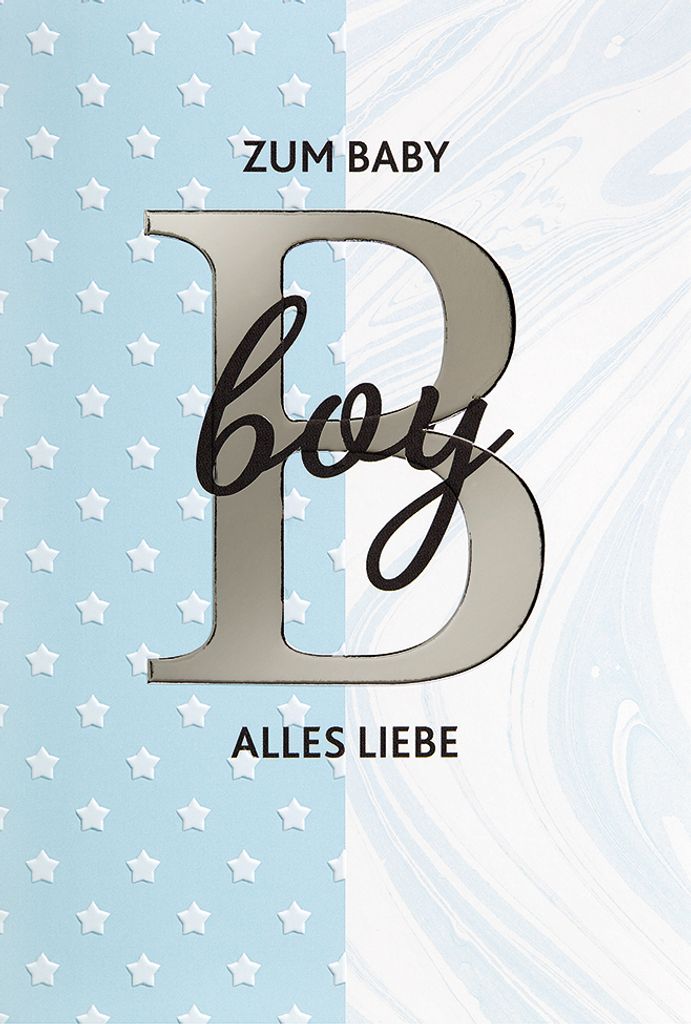 Geburt Baby Freudiges Ereignis Glückwunschkarte im Format 115x17cm