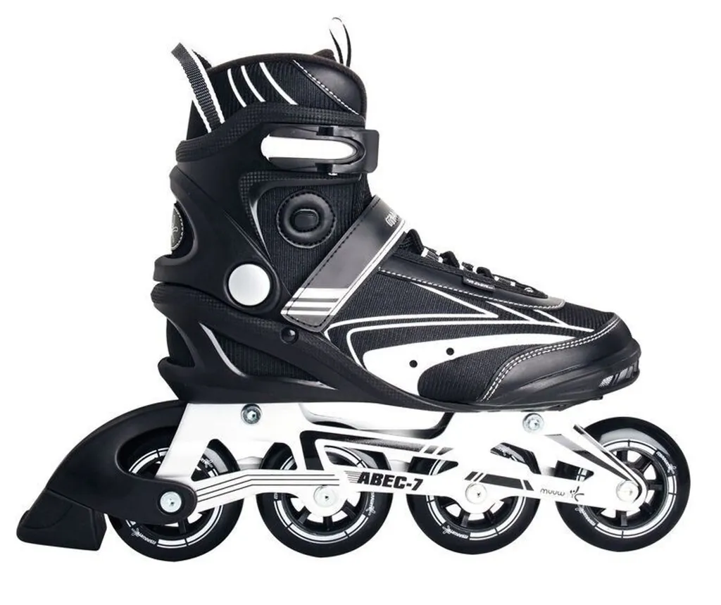 Roller Adulte MUUWMI T41 Noir/Blanc pour Randonnée Urbaine et Sport