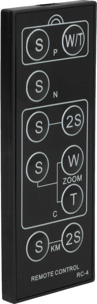 vhbw Infrarot-Fernauslöser Fernbedienung kompatibel mit Canon PowerShot S70, S60, G3, S1 IS, G5, G1, G2, 90 IS, Pro 1, G6 Kamera, Zoom-Funktion