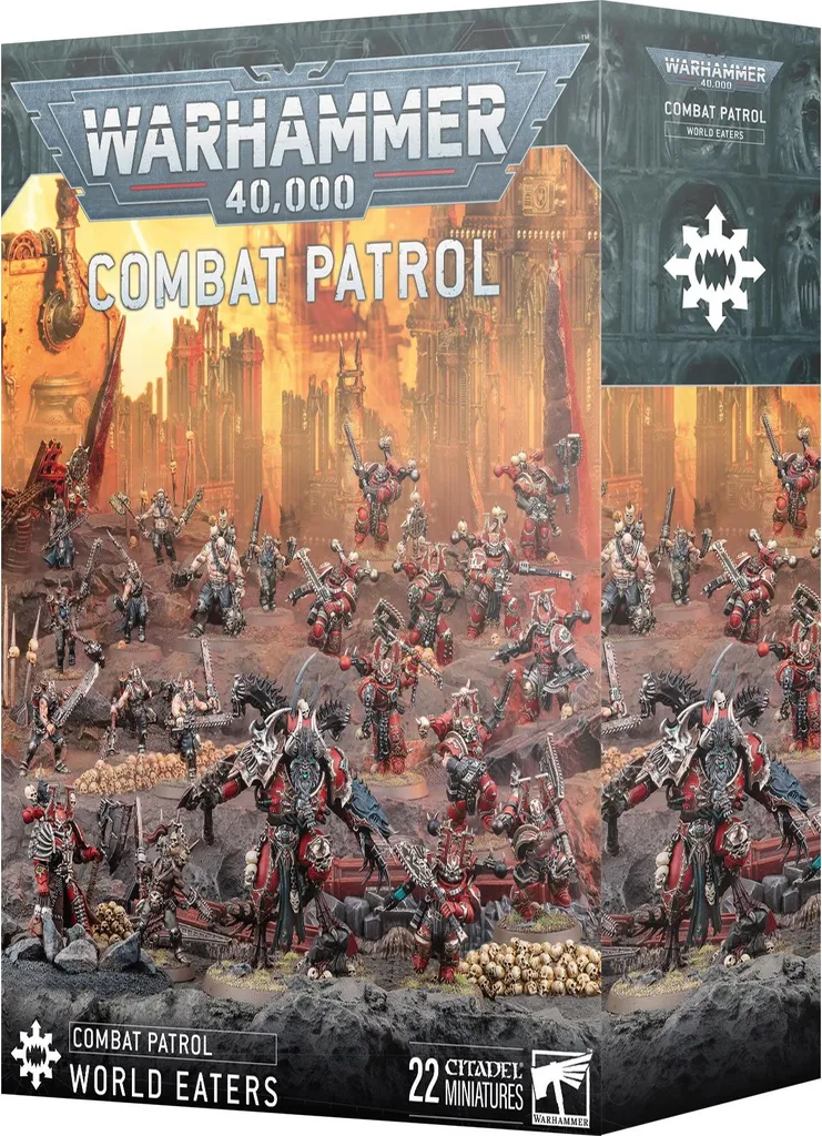 Combat Patrol World Eaters Warhammer 40k boîte de figurines Chaos
