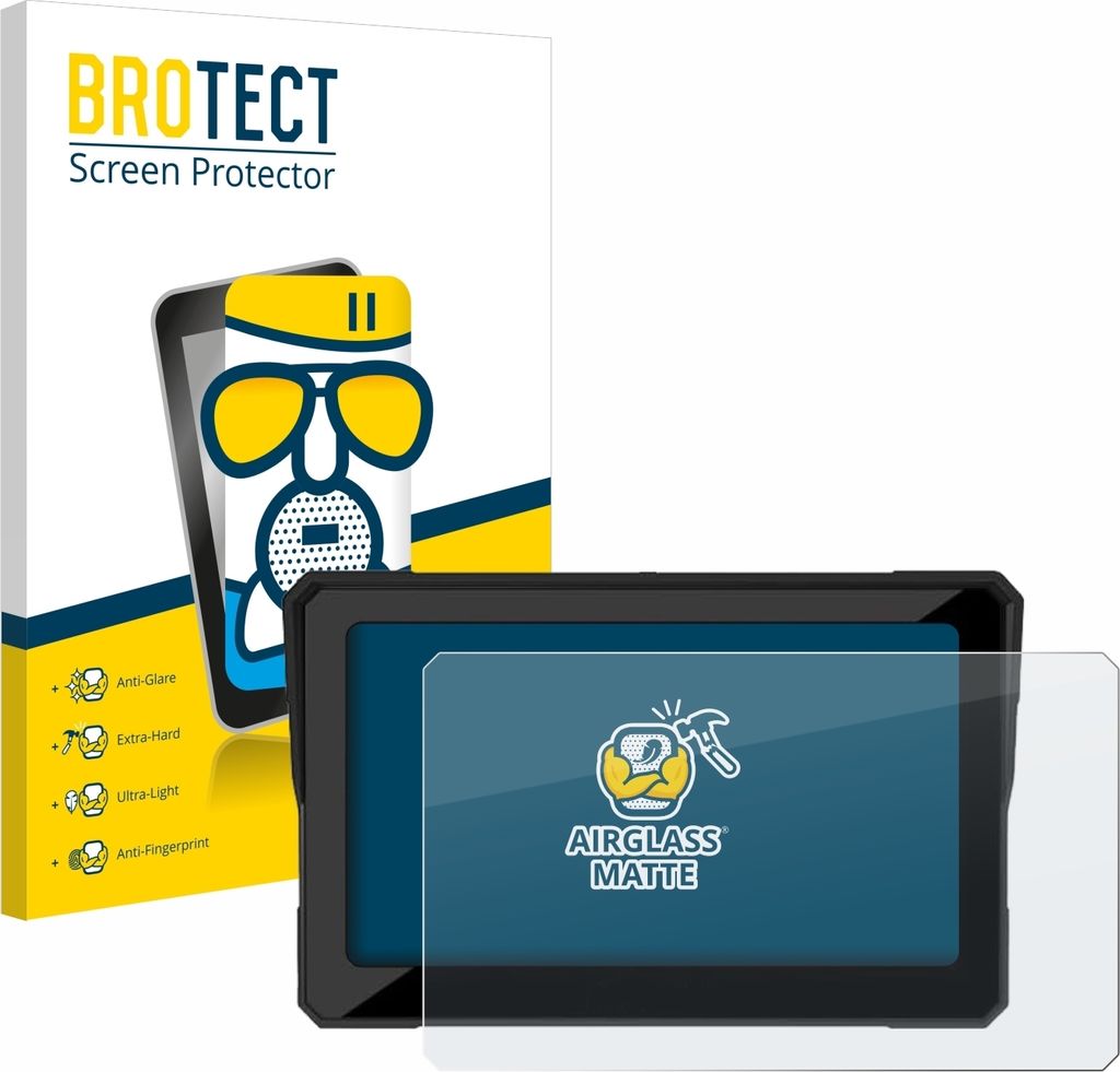BROTECT Entspiegelungs Schutzglas für Carpuride W702 / W702B / W702H / W712D / W702BS 7" Schutzfolie Panzer Folie Glas Display Schutz matt