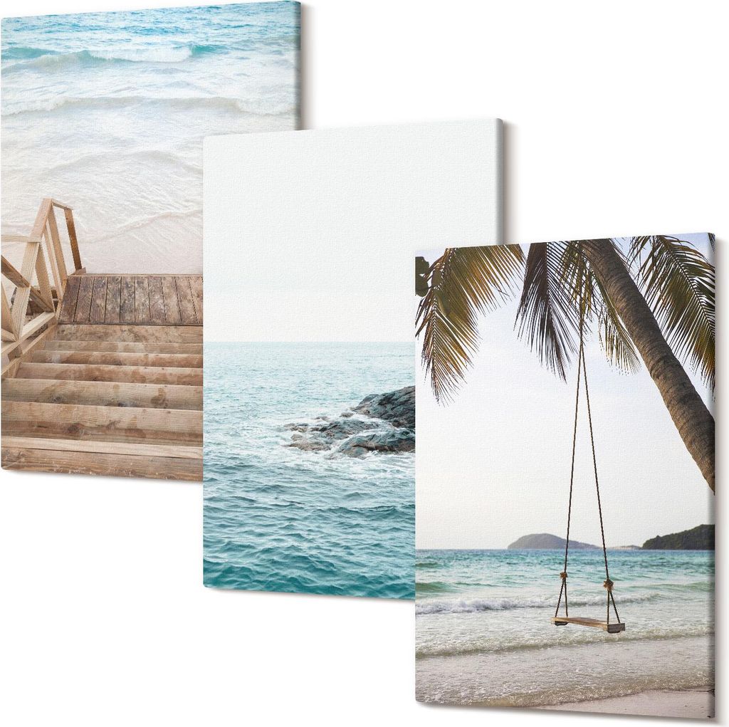 Leinwandbild – Wandbild – Leinwandbilder – Kunstdruck – Polycanvas – Modern – Mehrteilig – 3-Teilig Set – Hochwertig – Geruchslos...