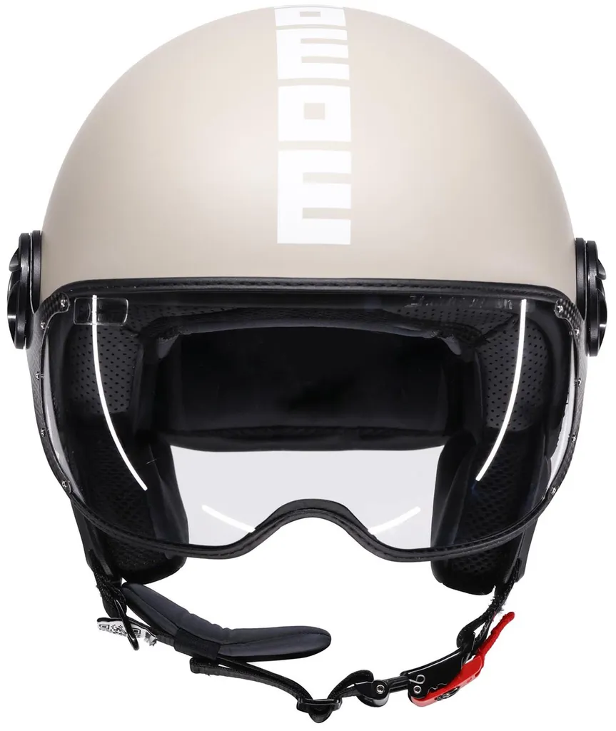 Casque jet MOMO FGTR Classic Candy Blanc Mat Taille M pour Scooter