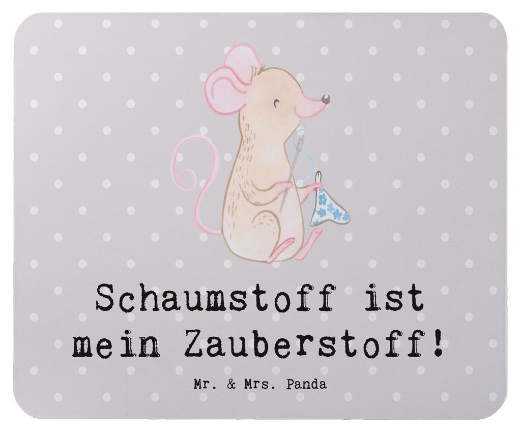 Mr. & Mrs. Panda Mousepad Zauber der Polsterin - Grau Pastell - Geschenk, Polsterarbeit, pc mauspad, Design, Raumgewicht, Beruf, mousematte, Möbel...